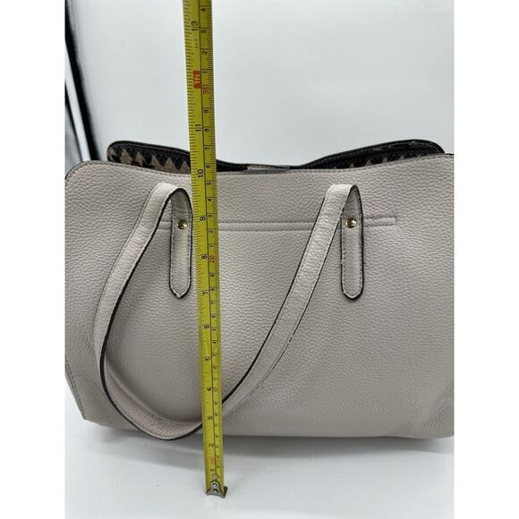 NANETTE LAPORE Light Gray Bowed Shoulder Bag Double Handeled Purse - Picture 6 of 12
